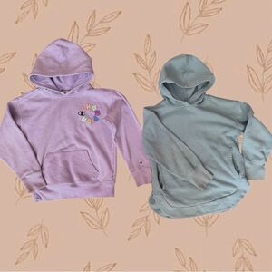 Bundle girls pullover hoodies champion old navy purple lilac lavender blue